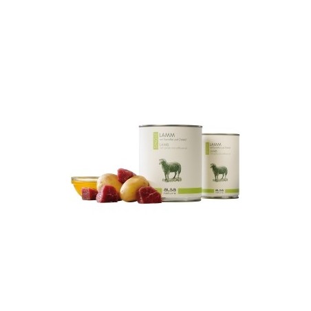 alsa-nature SINGLE Lamm mit Kartoffel, Anzahl: 30 x 400 g, 400 g, Hundefutter nass