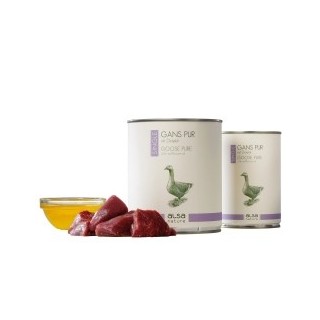 alsa-nature SINGLE Gans pur, Anzahl: 30 x 400 g, 400 g, Hundefutter nass