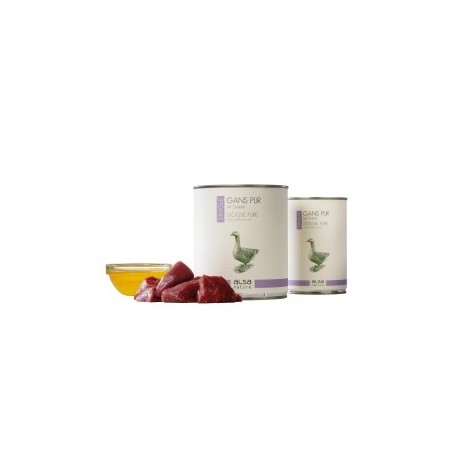 alsa-nature SINGLE Gans pur, Anzahl: 30 x 400 g, 400 g, Hundefutter nass