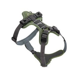 HUNTER Hundegeschirr Divo grün/grau, Gr. XS, Breite: ca. 1,5 cm, Bauchumfang: ca. 34 - 47 cm, Halsumfang: ca. 19 - 32 cm