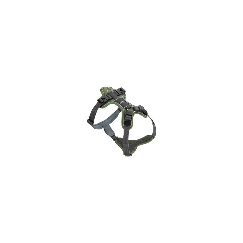 HUNTER Hundegeschirr Divo grün/grau, Gr. XS, Breite: ca. 1,5 cm, Bauchumfang: ca. 34 - 47 cm, Halsumfang: ca. 19 - 32 cm
