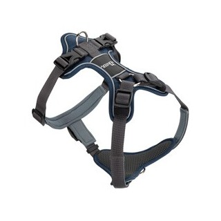 HUNTER Hundegeschirr Divo dunkelblau/grau, Gr. XS, Breite: ca. 1,5 cm, Bauchumfang: ca. 34 - 47 cm, Halsumfang: ca. 19 - 32 c