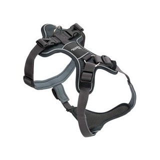 HUNTER Hundegeschirr Divo grau/grau, Gr. XS, Breite: ca. 1,5 cm, Bauchumfang: ca. 34 - 47 cm, Halsumfang: ca. 19 - 32 cm