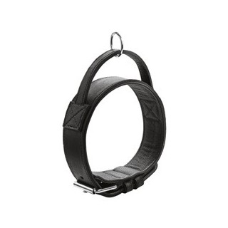 HUNTER Hunde Trainingshalsband Larvik schwarz/schwarz, Gr. 55, Breite: ca. 4,8 cm, Länge: ca. 38 - 47 cm