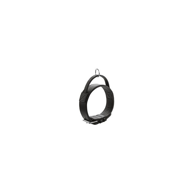 HUNTER Hunde Trainingshalsband Larvik schwarz/schwarz, Gr. 55, Breite: ca. 4,8 cm, Länge: ca. 38 - 47 cm