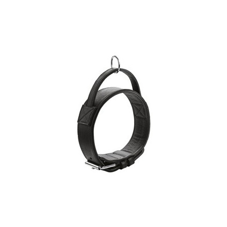 HUNTER Hunde Trainingshalsband Larvik schwarz/schwarz, Gr. 55, Breite: ca. 4,8 cm, Länge: ca. 38 - 47 cm