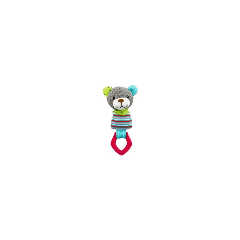TRIXIE Welpen-Kauspielzeug Zahnpflege-Bärchen bunt, Länge: ca. 23 cm