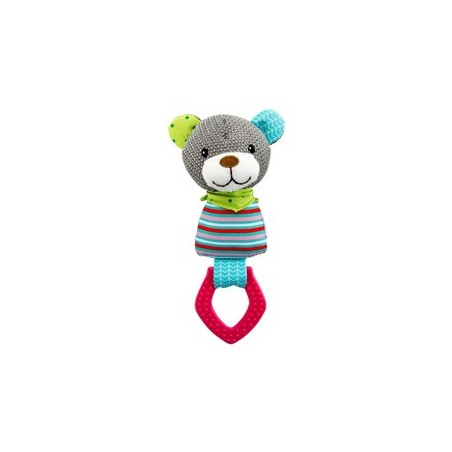 TRIXIE Welpen-Kauspielzeug Zahnpflege-Bärchen bunt, Länge: ca. 23 cm