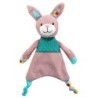 TRIXIE Welpen-Plüschspielzeug Knister-Häschen bunt, Länge: ca. 28 cm
