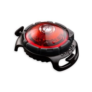 Orbiloc Leuchtanhänger Dog Dual rot, Maße: ca. 4,8 x 3,5 x 2 cm