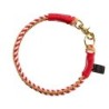 HUNTER Hunde-Halsband Tinnum rot/beige, Gr. L, Breite: ca. 1,4 cm, Länge: ca. 55 cm