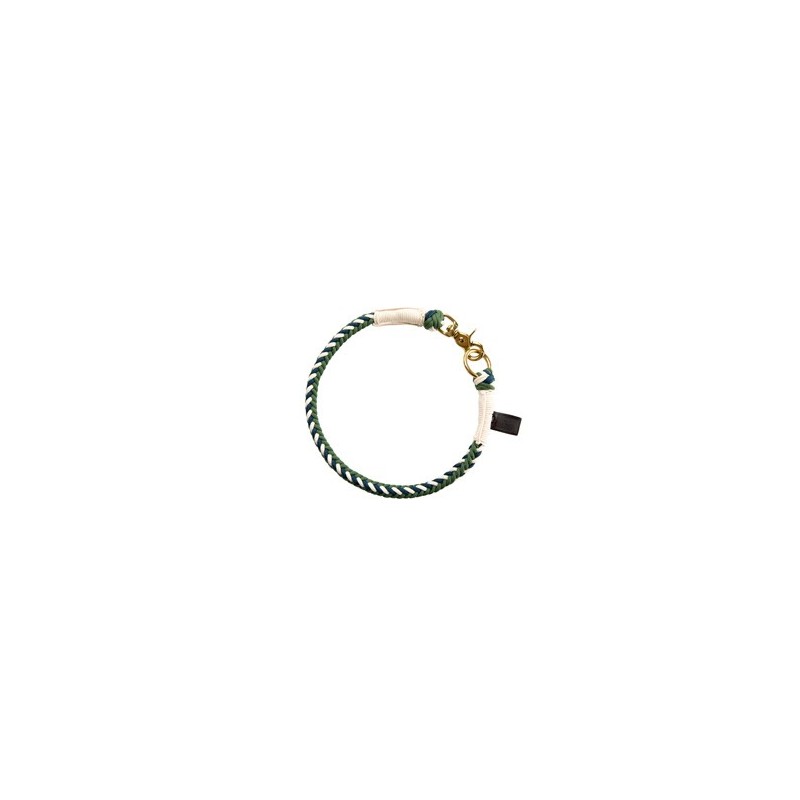 HUNTER Hunde-Halsband Tinnum grün/blau, Gr. L-XL, Breite: ca. 1,4 cm, Länge: ca. 60 cm