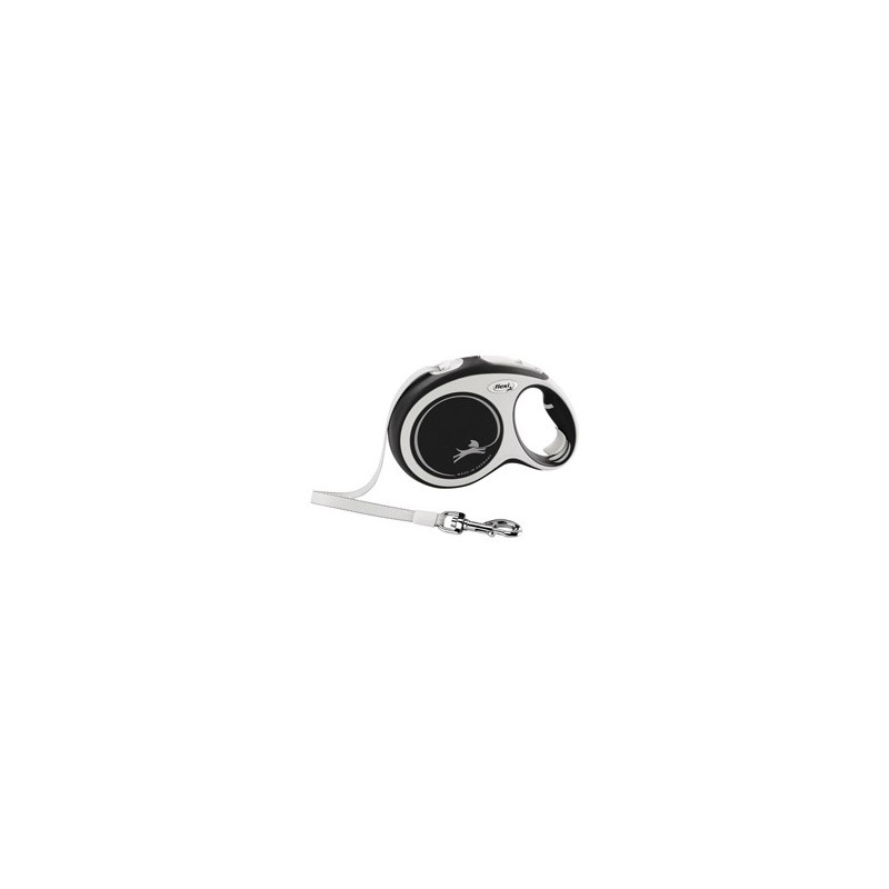 flexi Hundeleine New Comfort Gurt schwarz, Gr. S 5m, Länge: ca. 5 m