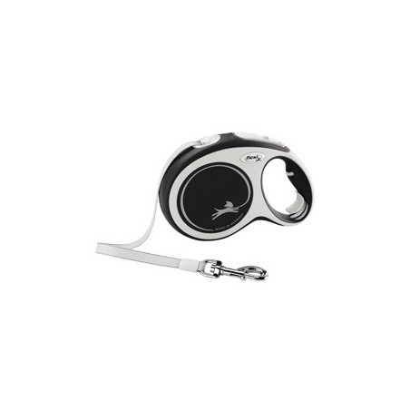 flexi Hundeleine New Comfort Gurt schwarz, Gr. S 5m, Länge: ca. 5 m
