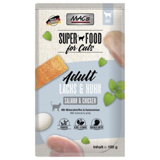 MAC´s Cat Pouch 12 x 100 g - Lachs & Hühnchen