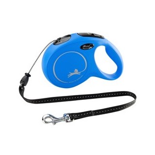 flexi Hundeleine New Classic Seil blau, Gr. S 5m, Länge: ca. 5 m