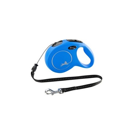 flexi Hundeleine New Classic Seil blau, Gr. S 5m, Länge: ca. 5 m