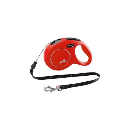 flexi Hundeleine New Classic Seil rot, Gr. S 5m, Länge: ca. 5 m