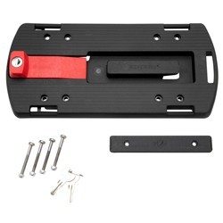 KLICKfix Gepäckträger-Adapterplatte schwarz, Maße: ca. 31 x 14,5 x 19 cm