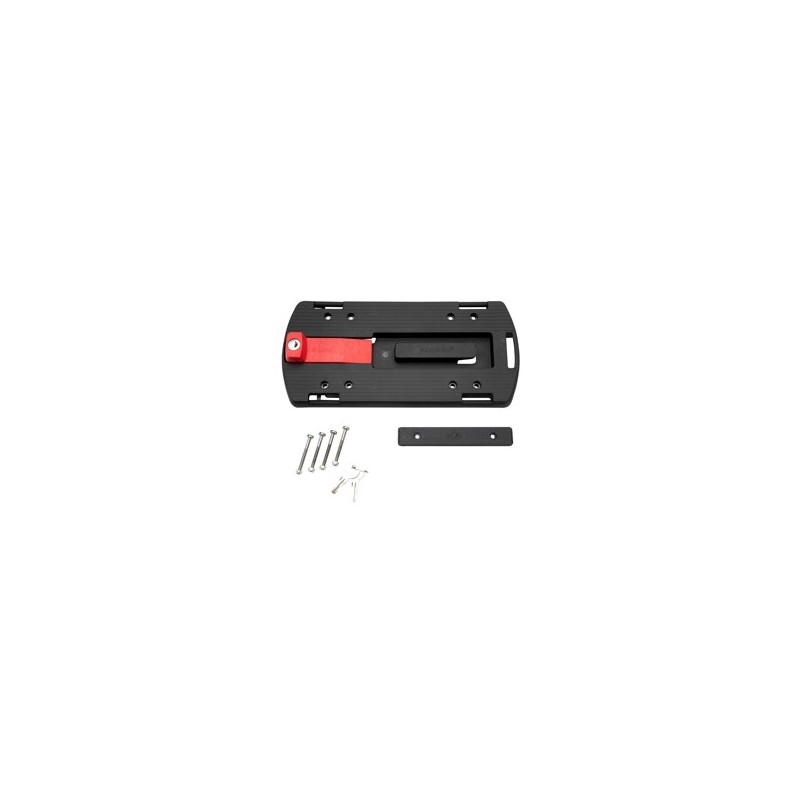 KLICKfix Gepäckträger-Adapterplatte schwarz, Maße: ca. 31 x 14,5 x 19 cm
