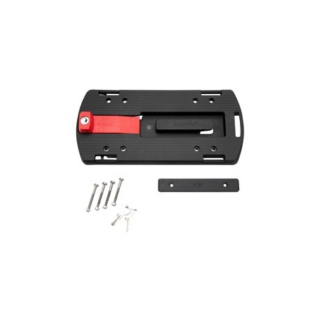 KLICKfix Gepäckträger-Adapterplatte schwarz, Maße: ca. 31 x 14,5 x 19 cm
