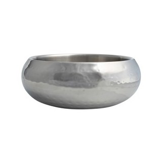 Hundenapf Diner Steel edelstahl, Gr. L, Breite: ca. 24 cm, Länge: ca. 24 cm, Höhe: ca. 7,5 cm