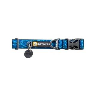 Ruffwear Hundehalsband Flat Out Collar oceanic distortion, Gr. 28cm-36cm, Länge: ca. 28 – 36 cm