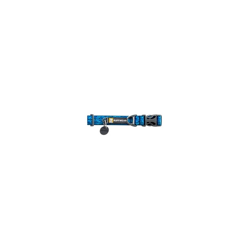 Ruffwear Hundehalsband Flat Out Collar oceanic distortion, Gr. 28cm-36cm, Länge: ca. 28 – 36 cm