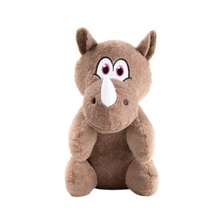 Hunde-Plüschspielzeug Nashorn Henny taupe, Länge: ca. 40 cm