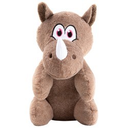 Hunde-Plüschspielzeug Nashorn Henny taupe, Länge: ca. 40 cm