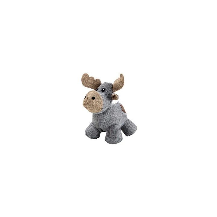 Hunde-Plüschspielzeug Country Dog Moose braun-grau, Maße: ca. 21 x 21 cm