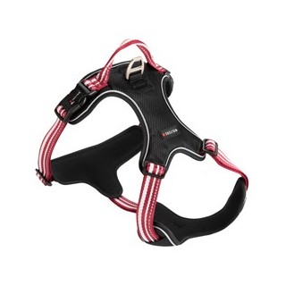 WOLTERS Hundegeschirr Active Pro rot/silber, Breite: ca. 3 cm, Brustumfang: ca. 40 - 47,5 cm, Halsumfang: ca. 24 - 32 cm