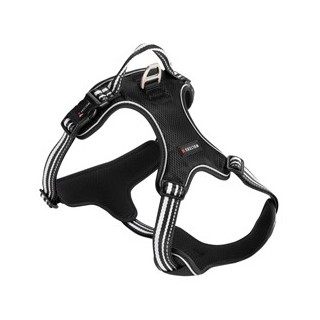 WOLTERS Hundegeschirr Active Pro schwarz/silber, Breite: ca. 3 cm, Brustumfang: ca. 40 - 47,5 cm, Halsumfang: ca. 24 - 32 cm