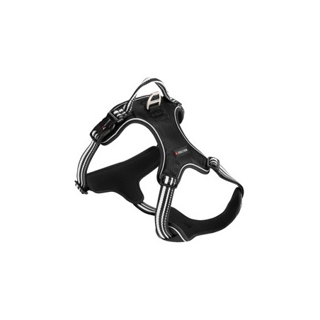 WOLTERS Hundegeschirr Active Pro schwarz/silber, Breite: ca. 3 cm, Brustumfang: ca. 40 - 47,5 cm, Halsumfang: ca. 24 - 32 cm
