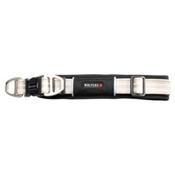 WOLTERS Hundehalsband Active Pro champagner/silber, Breite: ca. 3 cm, Länge: ca. 35 - 40 cm
