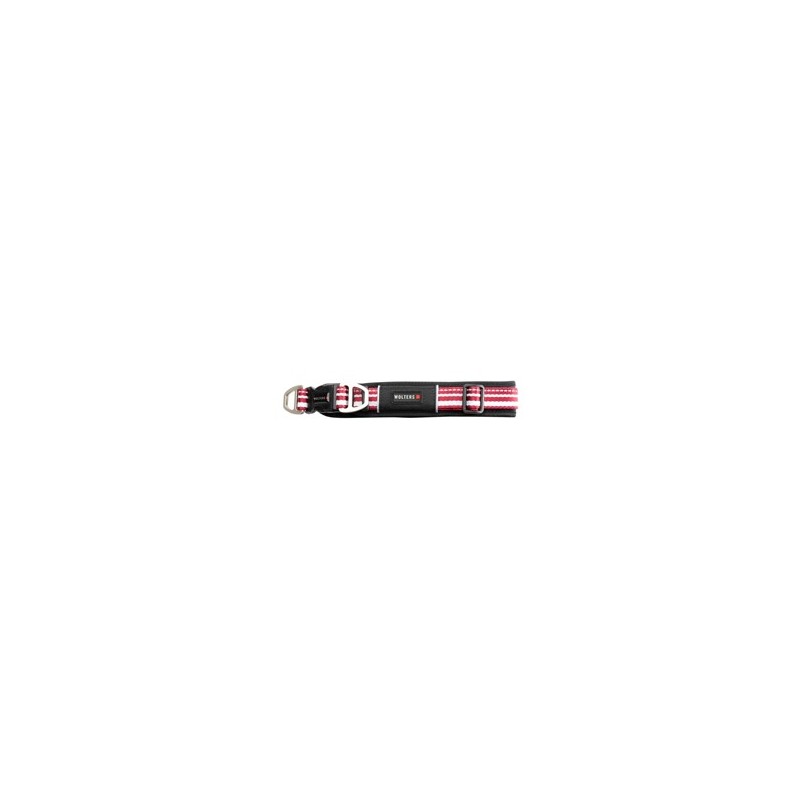 WOLTERS Hundehalsband Active Pro rot/silber, Breite: ca. 3 cm, Länge: ca. 35 - 40 cm