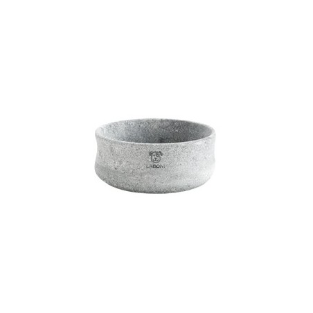 Laboni Speckstein-Hundenapf Rocky grau, Gr. S, Maße: ca. 14 x 6 cm