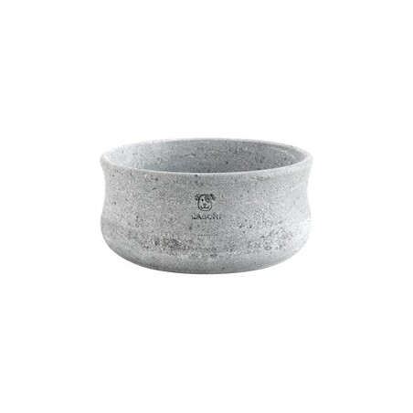 Laboni Speckstein-Hundenapf Rocky grau, Gr. L, Maße: ca. 20 x 9 cm