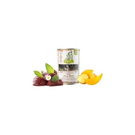 isegrim® Junior FOREST Wildschwein mit Kartoffel, Kürbis & Wildkräutern, Anzahl: 400 g, 400 g, Hundefutter nass