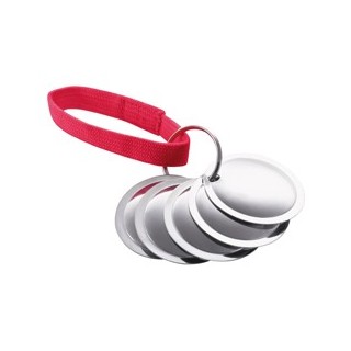 Trainer-Discs Akustik rot, Maße: ca. 5 cm, Durchmesser:  ca. 4,5 cm