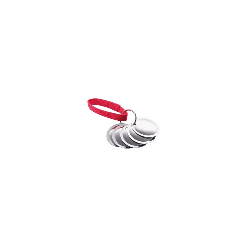 Trainer-Discs Akustik rot, Maße: ca. 5 cm, Durchmesser:  ca. 4,5 cm