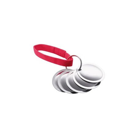 Trainer-Discs Akustik rot, Maße: ca. 5 cm, Durchmesser:  ca. 4,5 cm