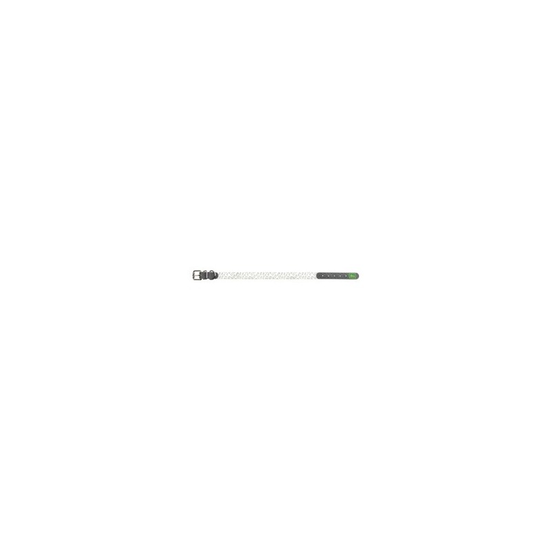 HUNTER Hundehalsband Convenience Reflect Glow weiß, Gr. 35, Breite: ca. 2 cm, Halsweite: ca. 23 - 31 cm