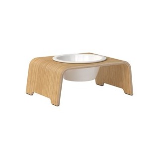dogBar® Hundebar Single oak light, Gr. M-Small, Maße: ca. 36 x 24 x 14 cm