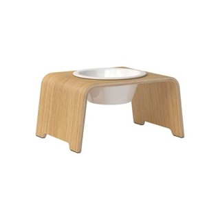 dogBar® Hundebar Single oak light, Gr. M, Maße: ca. 36 x 24 x 18 cm