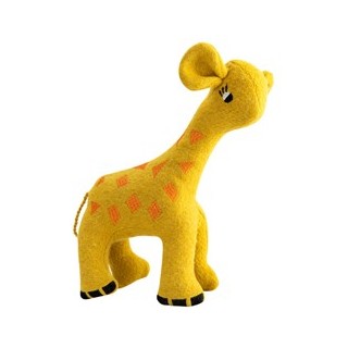 HUNTER Hunde-Plüschspielzeug Eiby Giraffe gelb, Länge: ca. 21 cm