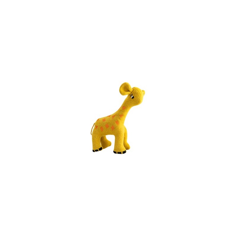 HUNTER Hunde-Plüschspielzeug Eiby Giraffe gelb, Länge: ca. 21 cm