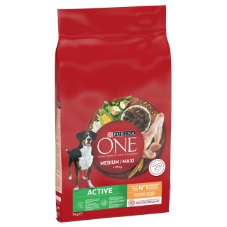 PURINA ONE Medium/Maxi Active Huhn - 7 kg