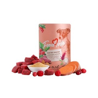 alsa-nature FOODLOVE Rind mit Amarant, Süßkartoffel & Beeren, Anzahl: 6 x 300 g, 300 g, Hundefutter