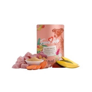 alsa-nature FOODLOVE Pute mit Amarant, Süßkartoffel & Mango, Anzahl: 6 x 300 g, 300 g, Hundefutter